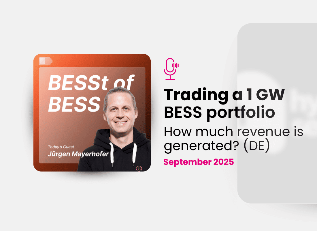 Trading a 1 GW BESS portfolio