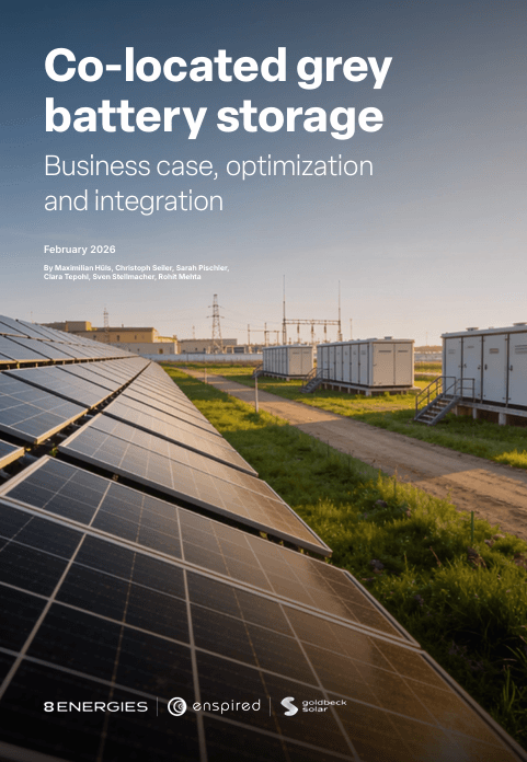co-located grey battery storage optimization business case integration