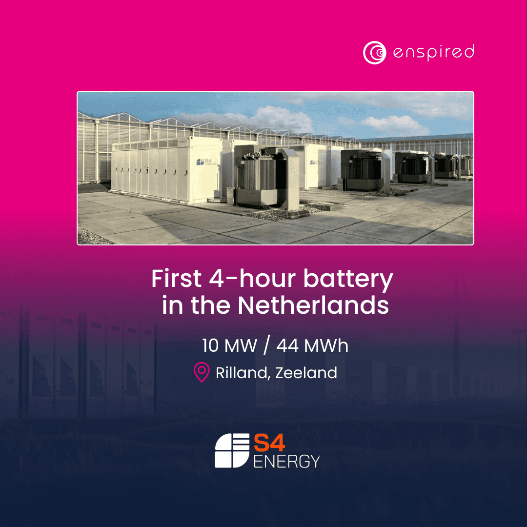 enspired s4energy bess netherlands