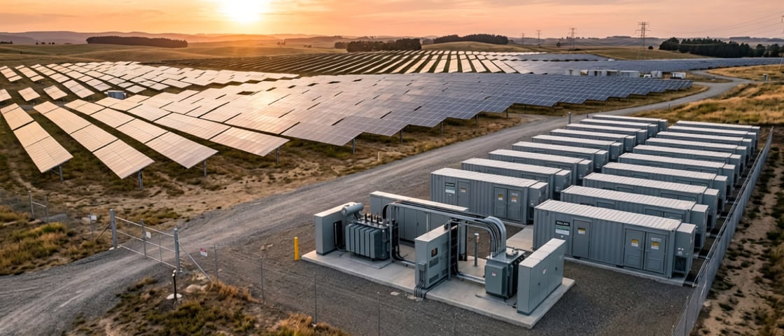 Cross-market optimization of co-located grey battery storage