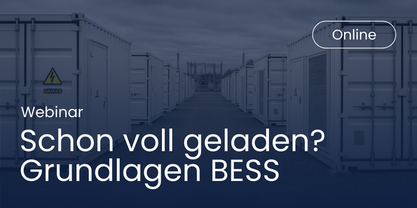 Grundlagen Batteriegroßspeicher, Webinar