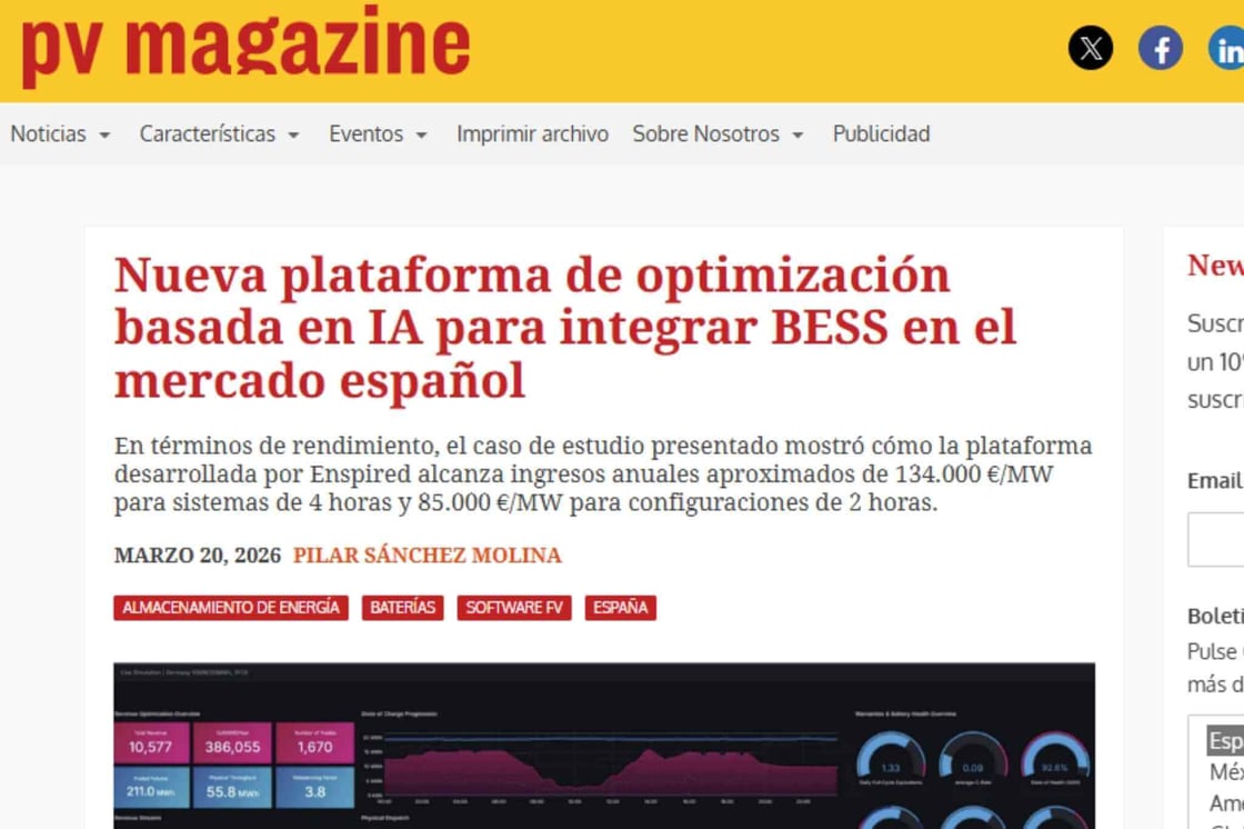 Integrating BESS in Spain